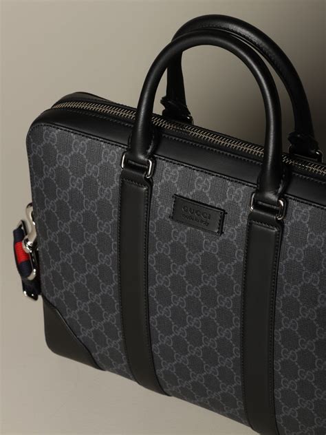 mens briefcase gucci|Gucci shoulder bag men.